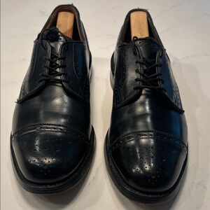 Allen Edmonds Lexington Captoe  Black Leather Derby’s Size 10B